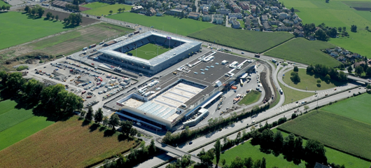 Bird's eye view of the entire site